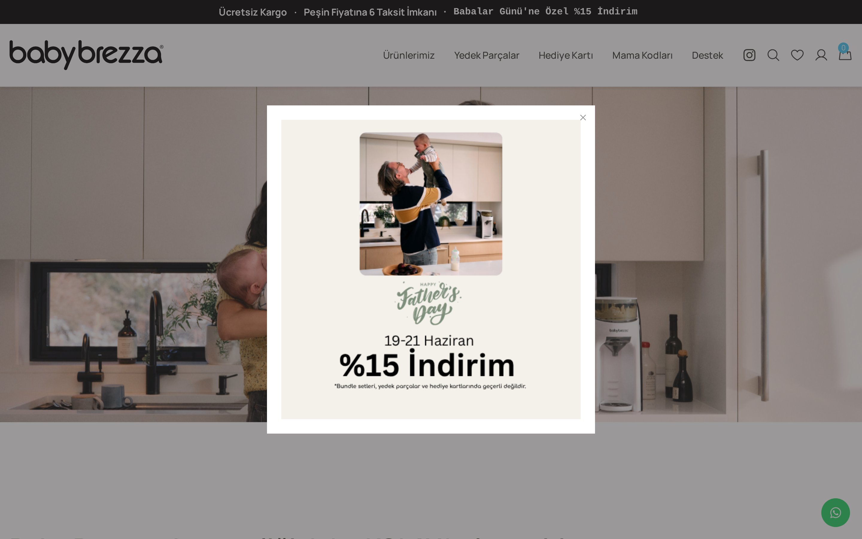Startseite Vorschau — Baby Brezza Landingpage